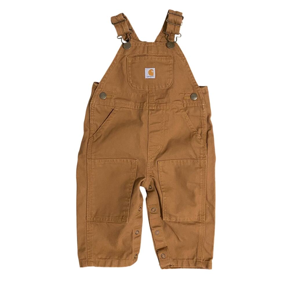 Carhartt Kids’ Canvas Bib Overall 9 Month Carhartt Brown